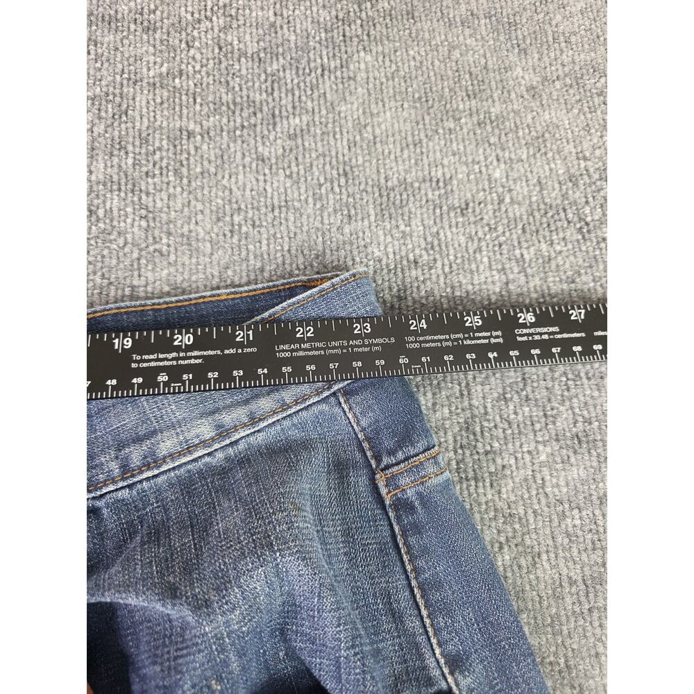 Mens Fosho Premium Collection Baggy Jeans 48x33 Wide Leg Denim Blue - Picture 9 of 10